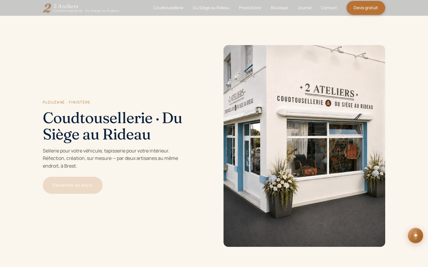 Deux artisanes, un atelier — sellerie véhicule et tapisserie d'intérieur
