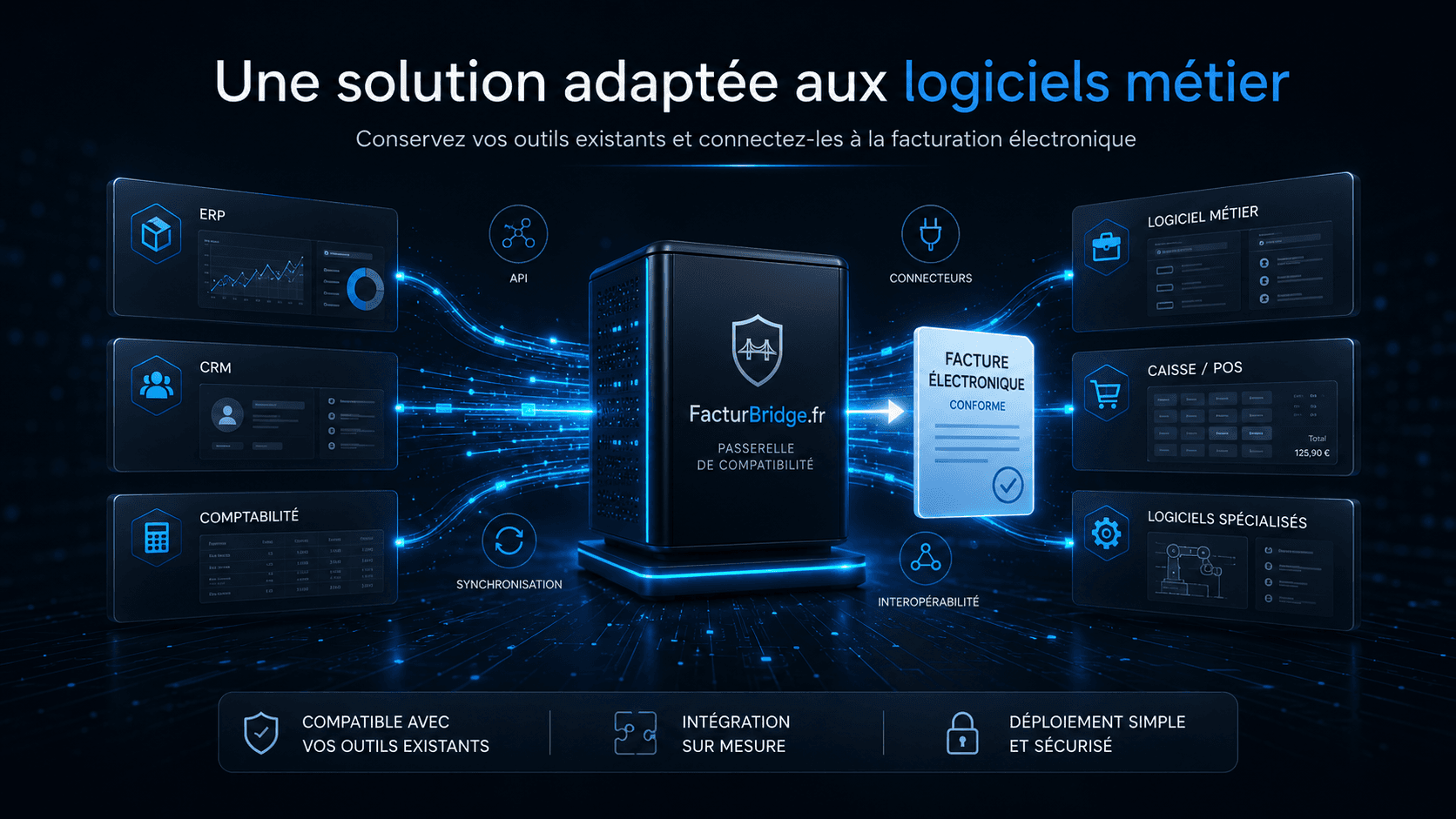 Une solution adaptée aux logiciels métier